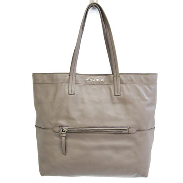 MIU MIU Women's Leather Tote Bag Grayish