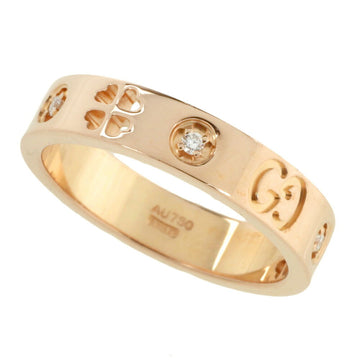 Gucci Icon Pink Gold (18K) Diamond Band Ring
