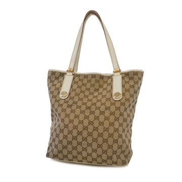 Gucci GG Canvas 153009 Women's Handbag,Tote Bag Beige,Ivory