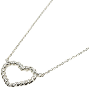 TIFFANY Twisted Heart Necklace Silver Ladies &Co.