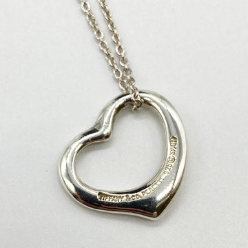 TIFFANY&Co.  Mini Open Heart Necklace Accessory Neck Circumference 41cm Silver 925 Women's Fashion USED