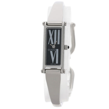 GUCCI 1500L Square Face Watch Stainless Steel/SS Ladies