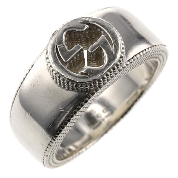 Gucci Ring Interlocking G Silver 925 No. 11 Ladies GUCCI