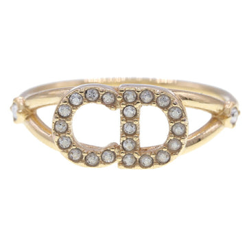 CHRISTIAN DIOR Dior Ring Claire D Lune R1137CDLCY Gold Metal Crystal No. 13.5 CD Ladies DIOR