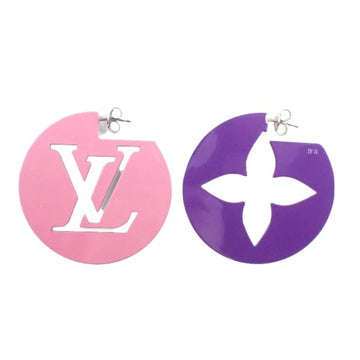 LOUIS VUITTON Earrings Booklet Reil Perfect Match MP3075  Purple/Pink LV