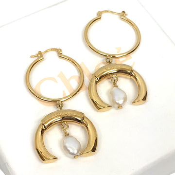 CHLOeChloe  pearl earrings darcey CHC19AFE98CPN gold aq8719