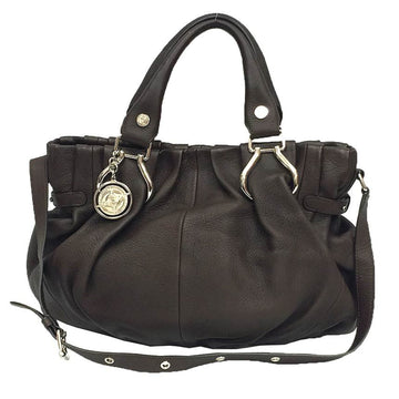 CELINE Leather Shoulder Bag Brown x Tote Handbag Women's aq9158