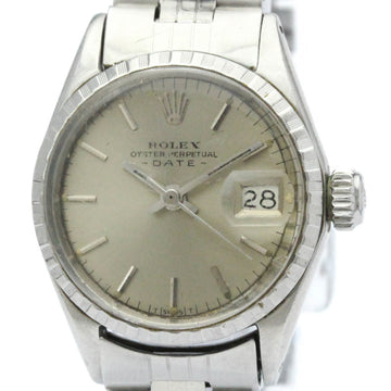 ROLEXVintage  Oyster Perpetual Date 6524 Steel Automatic Ladies Watch BF561698