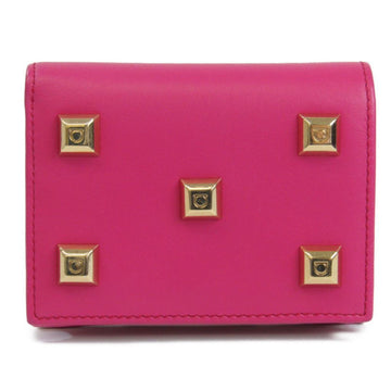 SALVATORE FERRAGAMO Women's Leather Wallet [bi-fold] Pink