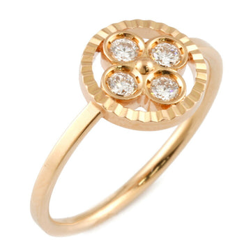 Louis Vuitton Empreinte Ring, Pink Gold and Diamonds. Size 58