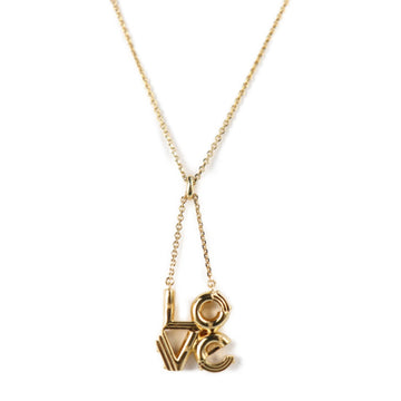 Louis Vuitton LV&ME LOVE necklace M62843 metal gold pendant