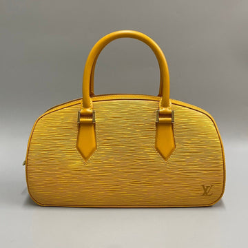 LOUIS VUITTON Jasmine Epi Leather Genuine Handbag Mini Boston Bag Tassili Yellow 77076