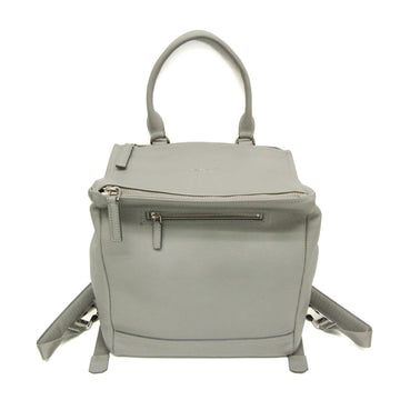 GIVENCHY Pandora Women,Men Leather Backpack Gray