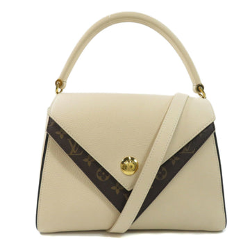 Louis Vuitton M54438 Double V Handbag Leather / Monogram Canvas Ladies LOUIS VUITTON