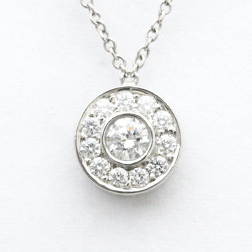 TIFFANYPolished  Circlet Diamond Necklace Platinum Pendant BF558719