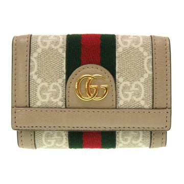 GUCCI Ophidia GG Canvas Beige 735099 Trifold Wallet 0065
