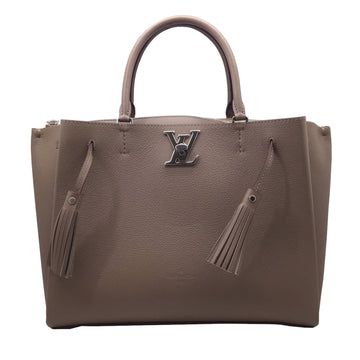 Louis Vuitton Lock Me Tote Taupe Glace 2Way Shoulder Bag Handbag Ladies Gift M54791 AR4147