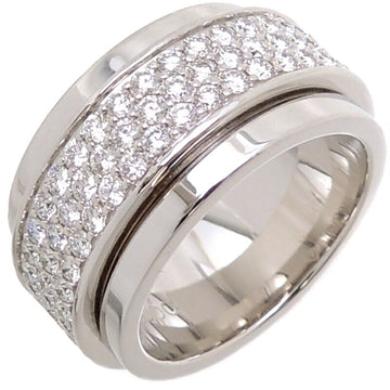 Piaget #51 Flat Possession Diamond Women's Ring 750 White Gold No. 11