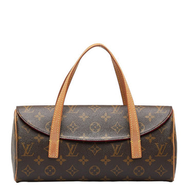 LOUIS VUITTON Monogram Sonatine Handbag M51902 Brown PVC Leather Women's