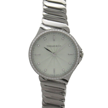 TIFFANY&CO Metro Diamond Bezel Wrist Watch Wrist Watch 60874859 Quartz Green Stainless Steel diamond 60874859