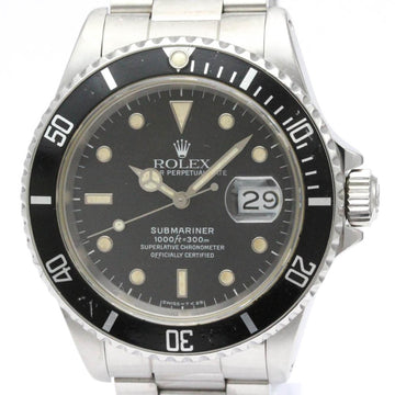 ROLEXPolished  Submariner 16610 Date L Serial Steel Automatic Watch BF555752