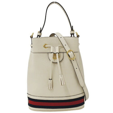 GUCCI bag ladies handbag shoulder 2way GG Marmont leather white 719884 ivory bucket