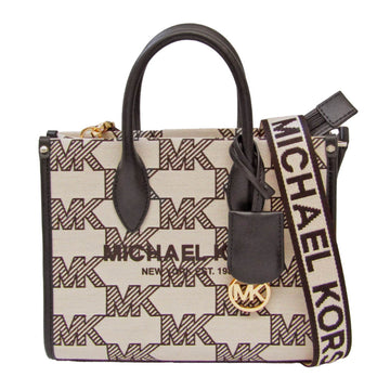 MICHAEL KORS Mirella Small Logo 35S3G7ZC5J Women's Cotton,Polyester Handbag,Shoulder Bag Black,Off-white