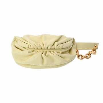 BOTTEGA VENETABOTTEGAVENETA  The Chain Pouch Cream 651445 Women's Leather Shoulder Bag