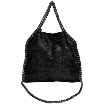 STELLA MCCARTNEY Falabella Leather Genuine Chain 2way Handbag Shoulder Bag Black