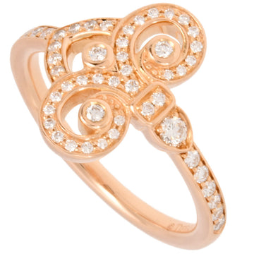 TIFFANY&Co Fleur de Lis Diamond Ring K18PG #12