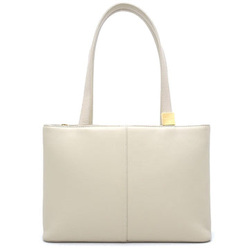 BURBERRY tote bag leather ivory 351010