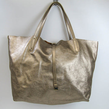 TIFFANY Reversible Women's Leather,Suede Tote Bag Gold
