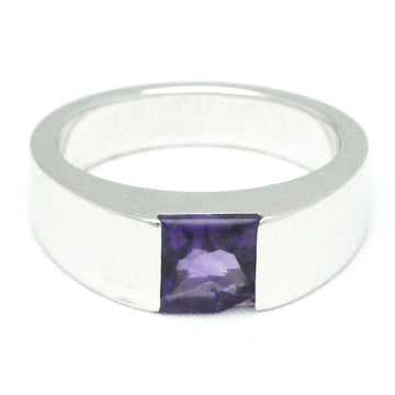 CARTIER Tank Ring White Gold [18K] Fashion Amethyst Band Ring Silver