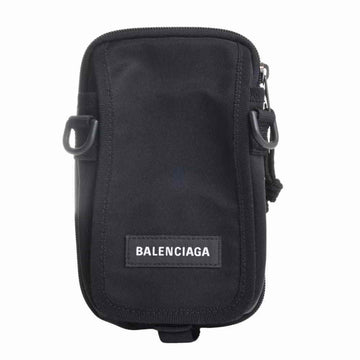Balenciaga Canvas Explorer Shoulder Bag Pouch Black