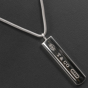 TIFFANY 1837 Bar Necklace Snake Chain Silver 925 &Co. Women's