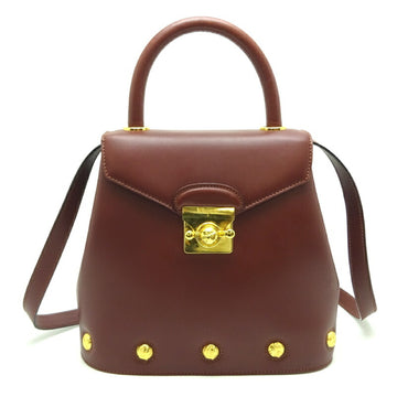 SALVATORE FERRAGAMO 2 Way Bag Ladies Handbag AN211668 Leather Brown