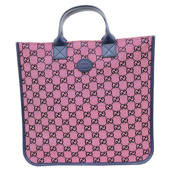 Gucci Children's Tote Bag Handbag 550763 GG Canvas Pink Navy Multicolor Ladies