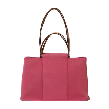 Hermes Shoulder Bag Handbag Kabak Pink Ladies Canvas