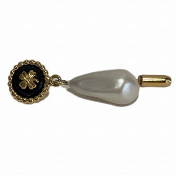 CHANEL Clover Drop Fake Pearl Pin Brooch Brand Accessories Ladies