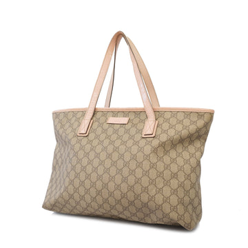 Gucci Tote Bag 211137 Women's GG Supreme Handbag,Tote Bag Beige,Pink
