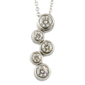 TIFFANY & Co.  Pt950 Necklace Bubble Diamond Silver Women's Platinum