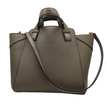 LOEWE Hammock Nugget Laurel Green Soft Grained Calf 2WAY Bag Handbag Compact Fashion Women's Men's Unisex