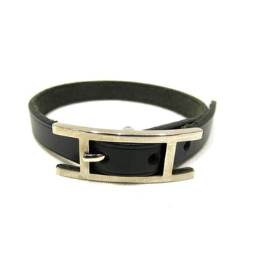 HERMES Beapi Leather Bracelet Brand Accessories Ladies