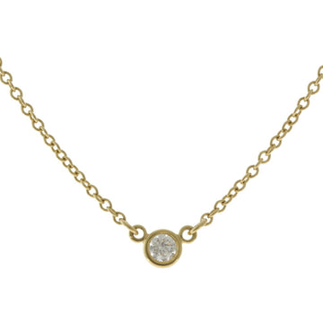 TIFFANY&Co. visor yard necklace 18k gold K18 yellow diamond ladies