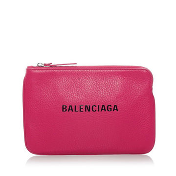 Balenciaga Everyday M Pouch 492465 Pink Leather Ladies BALENCIAGA