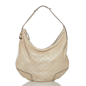 Gucci Shima Shoulder Bag 162882 Ivory Leather Ladies GUCCI