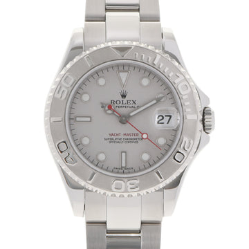 Rolex Yachtmaster Rolexium 168622 Boys SS / PT Watch Automatic Silver Dial