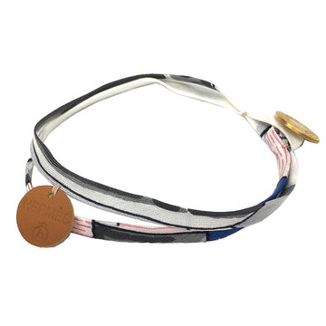 Hermes petit h serie bracelet silk leather white with storage box aq5114