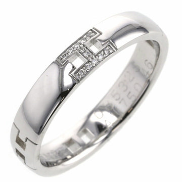 Hermes Ring Ever Hercules Translated by Ali Distorted H119853B K18 White Gold Diamond No. 10 Ladies HERMES