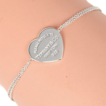 TIFFANY&Co. Return to Heart Tag Bracelet Double Chain Silver 925